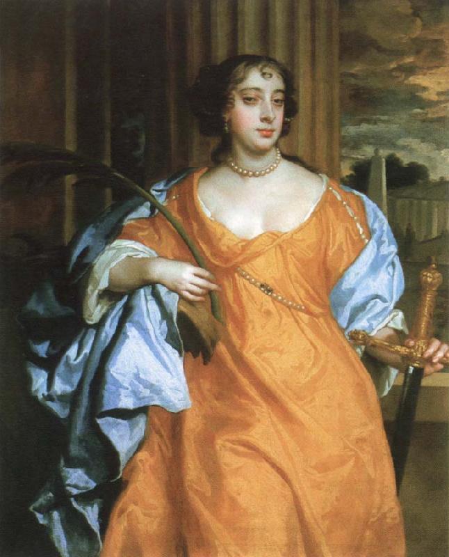 Sir Peter Lely barbara villiers,duchess of cheveland as st.catherine of alexandria France oil painting art